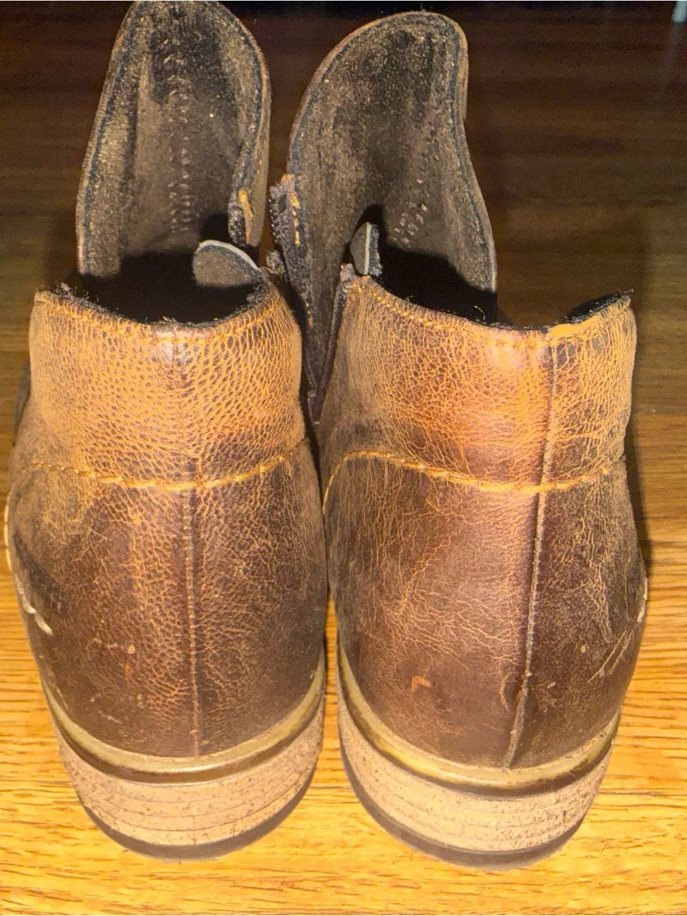 Josef Seibel Sienna 81 ankle boots in a distressed brown leather sz 37